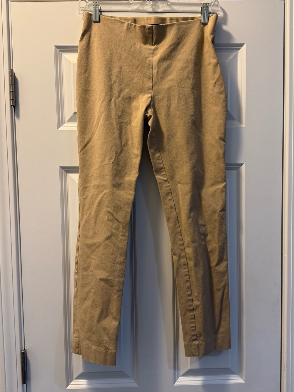Lauren Ralph Lauren Slim Trouser Size 4 Khaki Camel | Side Zip | Work Pants
